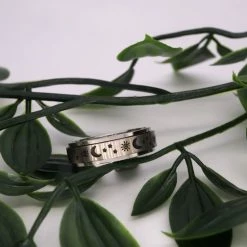 Kopen ⭐ Despora Anxiety Ring - (ster Maan) - Stress Ring - Fidget Ring - Draaibare Ring - Spinning Ring - Spinner Ring - Zilver Plated - (16.50 Mm / Maat 52) 👏 -Sieraden-horloges Winkel 550x550 385