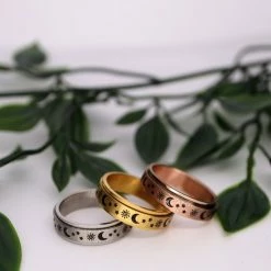 Kopen ⭐ Despora Anxiety Ring - (ster Maan) - Stress Ring - Fidget Ring - Draaibare Ring - Spinning Ring - Spinner Ring - Zilver Plated - (16.50 Mm / Maat 52) 👏 -Sieraden-horloges Winkel 550x550 388