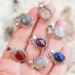 Hete verkoop 🥰 Terra Edela Natuursieraad - 925 Sterling Zilver Maansteen Hanger Pendant - Luxe Edelsteen Sieraad - Handgemaakt ⌛ -Sieraden-horloges Winkel 550x550 393