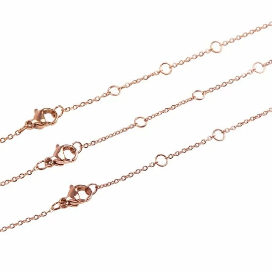 Nieuw 👍 Chic By Lirette 3 Dubbele Stalen Layer Ketting - Gehamerd- RVS - Muntjes Reliëf - Rosé Goud - 38+5 / 42+8 Cm - 3 Kettingen Set Inc. Sieradenzakje 🔔 9 Nieuw 👍 Chic By Lirette 3 Dubbele Stalen Layer Ketting - Gehamerd- RVS - Muntjes Reliëf - Rosé Goud - 38+5 / 42+8 Cm - 3 Kettingen Set Inc. Sieradenzakje 🔔 - Afbeelding 7