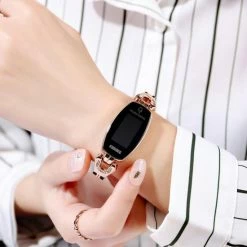 Groothandel 😉 WiseGoods WSS698 Luxe Dames Horloge Met Touch - Vrouwenhorloge - Smartwatch - Fashion - Rose Gold & Kristal - Waterdicht - RVS ✨ -Sieraden-horloges Winkel 550x550 431