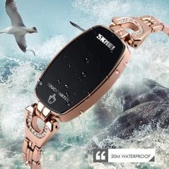 Groothandel 😉 WiseGoods WSS698 Luxe Dames Horloge Met Touch - Vrouwenhorloge - Smartwatch - Fashion - Rose Gold & Kristal - Waterdicht - RVS ✨ -Sieraden-horloges Winkel 550x550 440