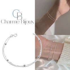 Korting 🥰 Zilver- Armbandje -bolletje-extra Smal- 15 Cm -19 Cm-Charme Bijoux 💯 -Sieraden-horloges Winkel 550x550 456