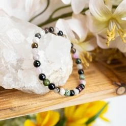 Beste Pirce 🛒 Spiru Edelstenen Armband Toermalijn Mix (6 Mm) ⌛ -Sieraden-horloges Winkel 550x550 467