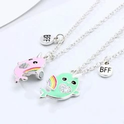 Begroting ✔️ Bixorp Friends BFF Ketting Voor 2 Roze & Groene Narwal Met Regenboog Zilverkleurig - Vriendschapsketting - Twee Helften Best Friends - Voor Meisjes - Best Friends Ketting Vriendschap Cadeau Voor Twee 👏 12 Begroting ✔️ Bixorp Friends BFF Ketting Voor 2 Roze & Groene Narwal Met Regenboog Zilverkleurig - Vriendschapsketting - Twee Helften Best Friends - Voor Meisjes - Best Friends Ketting Vriendschap Cadeau Voor Twee 👏 -Sieraden-horloges Winkel 550x550 510