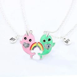 Begroting ✔️ Bixorp Friends BFF Ketting Voor 2 Roze & Groene Narwal Met Regenboog Zilverkleurig - Vriendschapsketting - Twee Helften Best Friends - Voor Meisjes - Best Friends Ketting Vriendschap Cadeau Voor Twee 👏 15 Begroting ✔️ Bixorp Friends BFF Ketting Voor 2 Roze & Groene Narwal Met Regenboog Zilverkleurig - Vriendschapsketting - Twee Helften Best Friends - Voor Meisjes - Best Friends Ketting Vriendschap Cadeau Voor Twee 👏 -Sieraden-horloges Winkel 550x550 511
