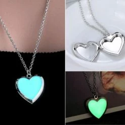 Kopen 🥰 Leukste Winkeltje Ketting Glow Hart Medaillon - Met Sieradendoosje ⌛ -Sieraden-horloges Winkel 550x550 535