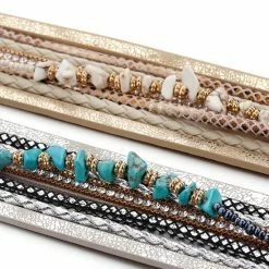 Aanbiedingen 🤩 Sorprese - Armband Dames - Spring - Wikkelarmband - Leren Dames Armbandje - Leer - Model V - Sinterklaas - Cadeau 🎉 -Sieraden-horloges Winkel 550x550 552