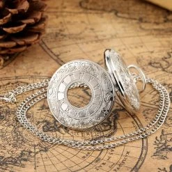 Beste recensies van ❤️ GWS Zakhorloge Quartz Zilver – Pocket ⌚ Watch Met Ketting - Quartz Zakhorloge Met Cijfers 🤩 -Sieraden-horloges Winkel 550x550 584