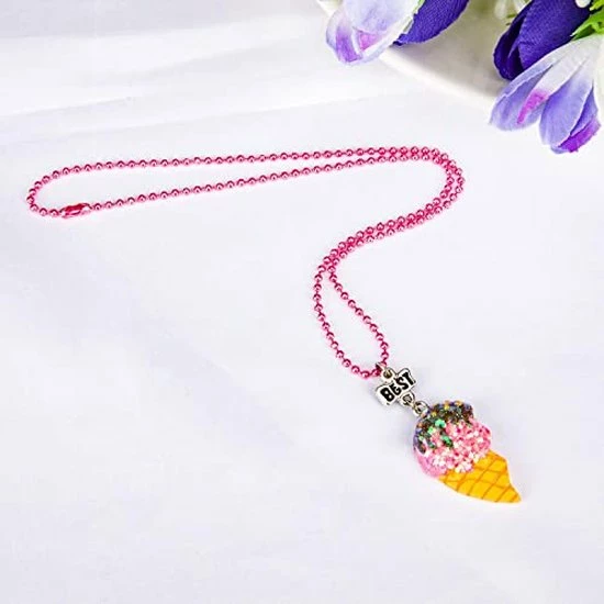Flash-uitverkoop ๐ Bixorp Friends BFF Ketting Voor 2 Met Ijsjes Roze & Blauw - Gekleurd Koord Vriendschapsketting - Twee Helften Best Friends - Voor Meisjes - Best Friends Ketting Vriendschap Cadeau Voor Twee ๐ 5 Flash-uitverkoop ๐ Bixorp Friends BFF Ketting Voor 2 Met Ijsjes Roze & Blauw - Gekleurd Koord Vriendschapsketting - Twee Helften Best Friends - Voor Meisjes - Best Friends Ketting Vriendschap Cadeau Voor Twee ๐ - Afbeelding 3