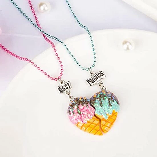 Flash-uitverkoop ๐ Bixorp Friends BFF Ketting Voor 2 Met Ijsjes Roze & Blauw - Gekleurd Koord Vriendschapsketting - Twee Helften Best Friends - Voor Meisjes - Best Friends Ketting Vriendschap Cadeau Voor Twee ๐ 9 Flash-uitverkoop ๐ Bixorp Friends BFF Ketting Voor 2 Met Ijsjes Roze & Blauw - Gekleurd Koord Vriendschapsketting - Twee Helften Best Friends - Voor Meisjes - Best Friends Ketting Vriendschap Cadeau Voor Twee ๐ - Afbeelding 7