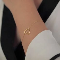 Nieuw 🔥 Leukste Winkeltje Armband Hart Goudkleurig - Met Sieradendoosje 👏