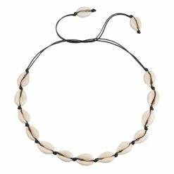 Beste Pirce 💯 Fako Bijoux® - Schelpjes Ketting - Schelpen - 70cm - Zwart - Sinterklaas & Kerst ⭐ -Sieraden-horloges Winkel 550x550 649