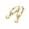 Top 10 ❤️ New Bling 9NBG-0149 Gouden Oorringen Met Hanger - Klaver - 14 Krt -10 Mm - Goudkleurig 🥰 -Sieraden-horloges Winkel 550x550 659