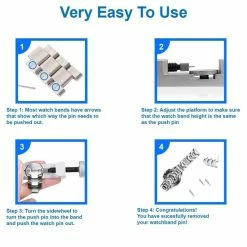 Begroting 👏 MMOBIEL Horloge Band Pin Verwijderaar Verstelbaar Voor Horloge Reparaties Incl. 3 Pinnen ⌛ -Sieraden-horloges Winkel 550x550 673