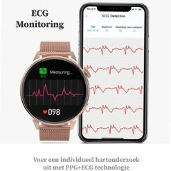 Begroting 👍 AsanyA Smartwatch Dames - Smartwatch - IOS&Android - Activiteit Tracker - Bellen - Draadloos Opladen 🎁 -Sieraden-horloges Winkel 550x550 683