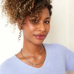 Aanbiedingen ❤️ Edelstalen Ketting Letter V - Yehwang - Schakelketting - One Size - Goud 😀 -Sieraden-horloges Winkel 550x550 695