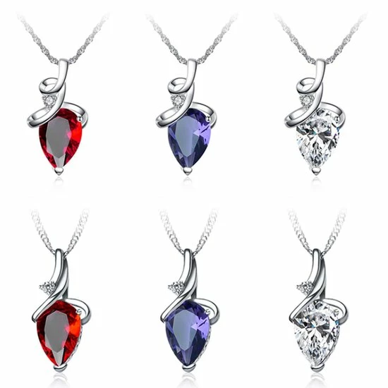 Uitgang π Victorious Dames Ketting – Zirkonia & Bergkristallen – Zilver/Rood – 45cm π 5 Uitgang π Victorious Dames Ketting – Zirkonia & Bergkristallen – Zilver/Rood – 45cm π - Afbeelding 3