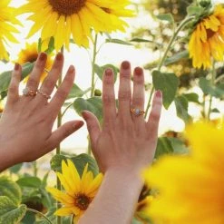 Beste Pirce ❤️ Terra Edela Natuursieraad - 925 Sterling Zilver Goud Verguld Maansteen Ring Maat 17.25 - Luxe Edelsteen Sieraad - Handgemaakt ❤️ -Sieraden-horloges Winkel 550x550 740