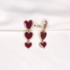 Goedkoopste 😉 In My Heart - GROEN - Clips - Clipoorbellen - Oorbellen Zonder Piercing / Gaatjes - Met Clip - Klipoorbellen.nl 💯 -Sieraden-horloges Winkel 550x550 750