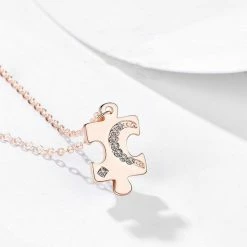 Kopen 😉 Bixorp Friends BFF Ketting Voor 2 Puzzelstukjes Rosé Goud & Zwart - Vriendschapsketting - Twee Helften Best Friends - Voor Meisjes - Best Friends Ketting Vriendschap Cadeau Voor Twee ⭐ -Sieraden-horloges Winkel 550x550 753