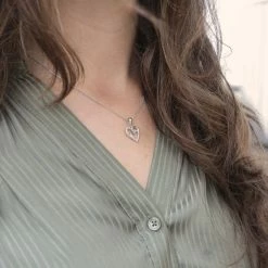 Groothandel 💯 Lucardi Zilveren Ketting En Hanger - Hart Met Zirkonia - 45 Cm ✔️ -Sieraden-horloges Winkel 550x550 781