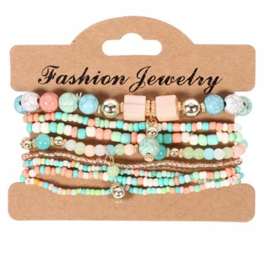 Kopen π Boho Armbandenset (8 Stuks) - Multilayer Kristal Kralen - Dames - Lieve Jewels β 4 Kopen π Boho Armbandenset (8 Stuks) - Multilayer Kristal Kralen - Dames - Lieve Jewels β - Afbeelding 2