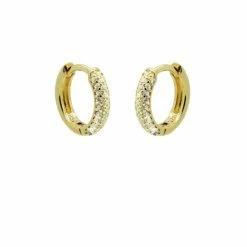 Uitgang ⭐ Karma Oorringen Rond Strass 👏