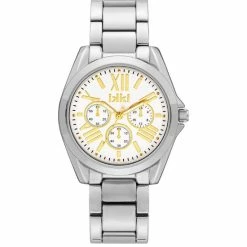 Uitgang ✨ IKKI NOVA NV07 Dames Horloge – RVS - 3ATM Waterdicht - Zilver - Goud ⌛