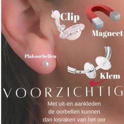 Gloednieuw 💯 Clip Oorbellen- Zilverkleurig- 5 Cm- Oorring- Geen Gaatje-Charme Bijoux 😀 -Sieraden-horloges Winkel 550x550 909