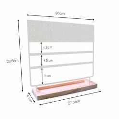 Coupon ❤️ Staalsmid® - Oorbellenrekje Wit – 144 Gaatjes – Oorbellenhouder – Oorbellen Display – Oorbellen Opbergen – Oorbellenstandaard – Oorbellenrek – Oorbellen Rekje 👍 -Sieraden-horloges Winkel 550x550 912