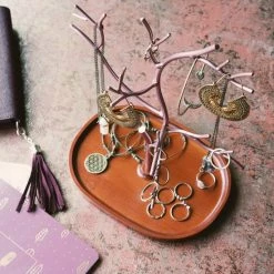 Hete verkoop ✔️ Navaris Sieradenboom Van Bamboe En Metaal - Sieradenstandaard Voor Kettingen, Oorbellen & Ringen - Decoratieve Sieradenhouder - 25 Cm Hoog ✔️ -Sieraden-horloges Winkel 550x550 963