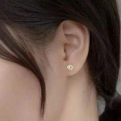 Goedkoopste ⭐ Gading®Oorknopjes Zilveren Dames - Oorknoppen Met Roos- Goud Oorknoppen-6mm - 925 Zilver 🌟 -Sieraden-horloges Winkel 550x550 999