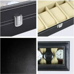 Begroting 🧨 Roxiq Luxe Horloge Box Voor 6 Horloges - Horlogedoos - Fluweel Kunstleer 💯 -Sieraden-horloges Winkel 550x551 2