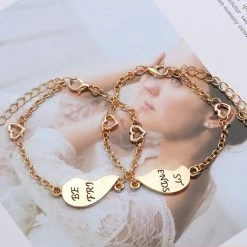 Nieuw 😍 Bixorp Friends Vriendschapsarmbandjes Voor 2 Met Goudkleurig Hartje - BFF Armband Meisjes - Best Friends Armband Vriendschap Cadeau Voor Twee 🤩 -Sieraden-horloges Winkel 550x551