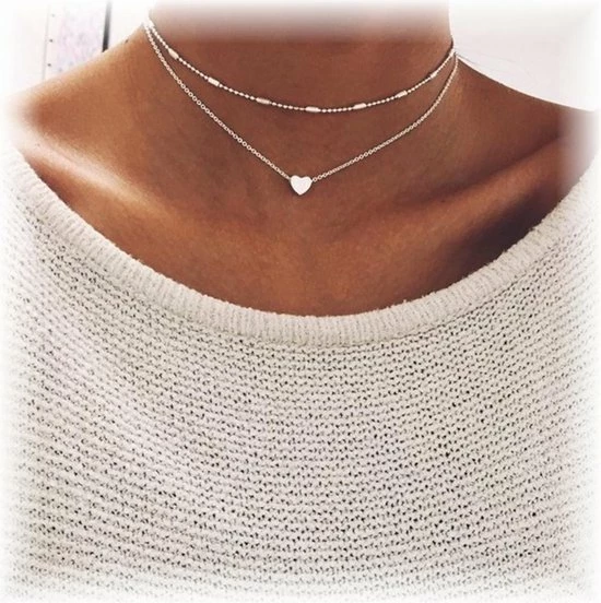 Beste recensies van 😉 Fako Bijoux® - Ketting - Dubbele Choker Layer - Hartje - Zilverkleurig - Sinterklaas & Kerst 🥰 7 Beste recensies van 😉 Fako Bijoux® - Ketting - Dubbele Choker Layer - Hartje - Zilverkleurig - Sinterklaas & Kerst 🥰 - Afbeelding 5