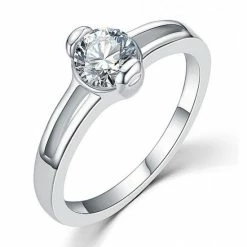 Promo ✔️ Damesdingetjes Ring - Zirkonia Steen - Stainless Steel - 18,6 Millimeter - Verkleurd Niet - Elegant En Sierlijk 🌟