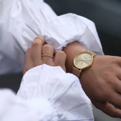 Aanbiedingen 🤩 BURKER ⌚ Watches BURKER Ruby - Rond Dames Polshorloge - Goud - 38 Mm 🔥 -Sieraden-horloges Winkel 550x554