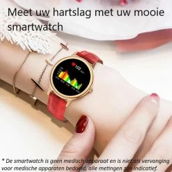 Flash-uitverkoop ✨ Belesy® LOVERS HUG - Smartwatch Dames - Smartwatch Heren - Horloge - Stappenteller - Full Touch – Diverse Wijzerplaten - Bloeddruk - Mutli Sport – Zwart Leer ⌛ -Sieraden-horloges Winkel 550x555 3