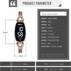 Groothandel 😉 WiseGoods WSS698 Luxe Dames Horloge Met Touch - Vrouwenhorloge - Smartwatch - Fashion - Rose Gold & Kristal - Waterdicht - RVS ✨ -Sieraden-horloges Winkel 550x557 2