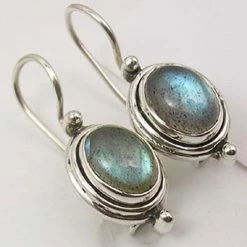 Top 10 ๐ Terra Edela Natuursieraad - 925 Sterling Zilver Labradoriet Boho Oorhangers Oorbel - Luxe Edelsteen Sieraad - Handgemaakt ๐