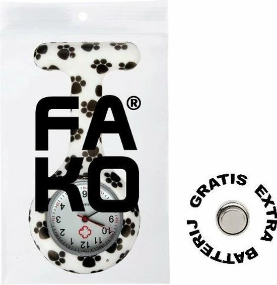 Uitgang 😀 Fako® - Verpleegstershorloge - Zusterhorloge - Verpleegster Horloge - Siliconen Print - Pootjes 👍 4 Uitgang 😀 Fako® - Verpleegstershorloge - Zusterhorloge - Verpleegster Horloge - Siliconen Print - Pootjes 👍 - Afbeelding 2