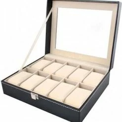 Gloednieuw ⭐ Merkloos Luxe Horlogedoos Met Kussentjes - Horloge-Opbergbox Houder Kist - Opbergkist Heren/Dames - Zwart Leer - 10 Horloges Compartimenten 👏 13 Gloednieuw ⭐ Merkloos Luxe Horlogedoos Met Kussentjes - Horloge-Opbergbox Houder Kist - Opbergkist Heren/Dames - Zwart Leer - 10 Horloges Compartimenten 👏 -Sieraden-horloges Winkel 550x581 1