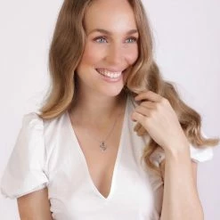 Groothandel 💯 Lucardi Zilveren Ketting En Hanger - Hart Met Zirkonia - 45 Cm ✔️ -Sieraden-horloges Winkel 550x585 1