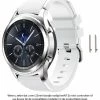 Groothandel 👏 Merkloos Wit Siliconen Bandje Voor 20mm Smartwatches (zie Compatibele Modellen) Van Samsung, Pebble, Garmin, Huawei, Moto, Ticwatch, Citizen En Q - 20 Mm White Nylon Smartwatch Strap 😀 -Sieraden-horloges Winkel 550x595 1