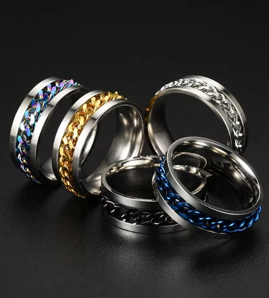 Uitgang 🎉 Ocean Of Motion - Anxiety Ring - Stress Ring - Fidget Ring - Spinner Ring - Fidget Toys - Ring - Ringen - Fles Opener - Bier Opener - Titanium - Ketting - Multicolor - Ringmaat 60/19.00 Mm - Dames - Heren 🥰 14 Uitgang 🎉 Ocean Of Motion - Anxiety Ring - Stress Ring - Fidget Ring - Spinner Ring - Fidget Toys - Ring - Ringen - Fles Opener - Bier Opener - Titanium - Ketting - Multicolor - Ringmaat 60/19.00 Mm - Dames - Heren 🥰 - Afbeelding 12
