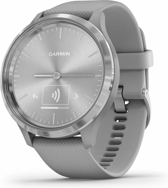 Flash-uitverkoop ⌛ Garmin Vivomove 3 Hybrid Smartwatch - Echte Wijzers - Verborgen Touchscreen - Connected GPS - Silver/Grey ⭐ 4 Flash-uitverkoop ⌛ Garmin Vivomove 3 Hybrid Smartwatch - Echte Wijzers - Verborgen Touchscreen - Connected GPS - Silver/Grey ⭐ - Afbeelding 2