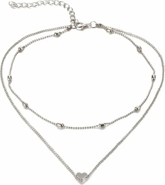 Beste recensies van 😉 Fako Bijoux® - Ketting - Dubbele Choker Layer - Hartje - Zilverkleurig - Sinterklaas & Kerst 🥰 3 Beste recensies van 😉 Fako Bijoux® - Ketting - Dubbele Choker Layer - Hartje - Zilverkleurig - Sinterklaas & Kerst 🥰