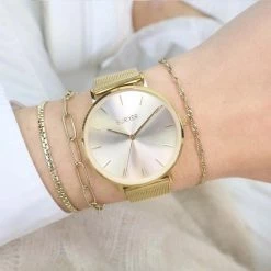 Aanbiedingen 🤩 BURKER ⌚ Watches BURKER Ruby - Rond Dames Polshorloge - Goud - 38 Mm 🔥 -Sieraden-horloges Winkel 550x628 1