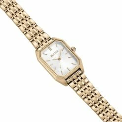 Korting 😍 BURKER ⌚ Watches BURKER Isabell - Rechthoekig Dames Polshorloge - Goud - 28 Mm ⭐ -Sieraden-horloges Winkel 550x628 8